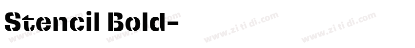 Stencil Bold字体转换